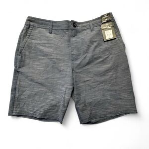 O'Neill Locked Slub Hybrid NWT blue And Black Design shorts Size 34 B40